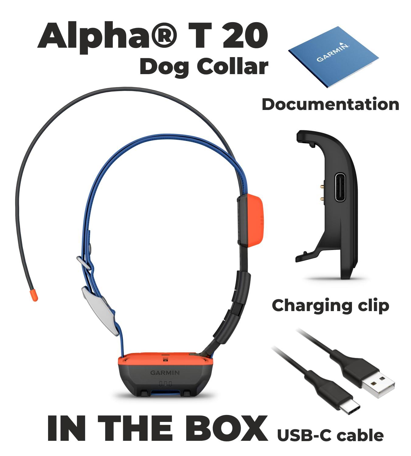 Wearable4U Wearable4U Garmin Alpha T 20 GPS Dog Tracking Collar with E-Bank Bundle