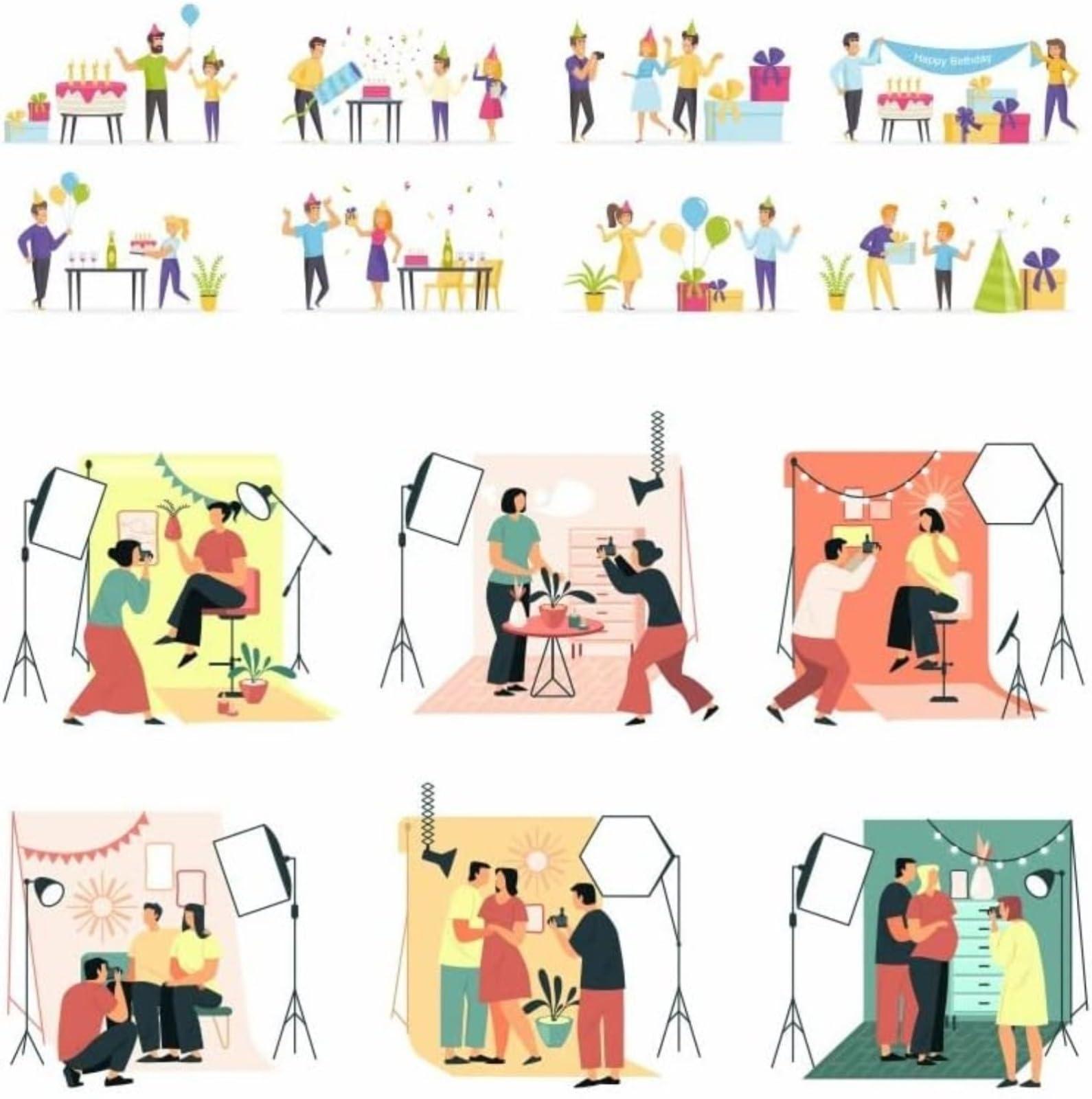 KS-Backdrop Masks Theme for Carnival Masquerade Photo Backdrops Birthday Party Masquerade Decoration Photo Backgrounds Ladies Birthday Backgrounds (9x6FT)