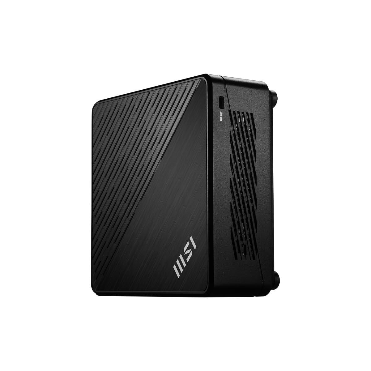 MSI MSI Cubi 5 12M-266US Mini Desktop Computer, Intel Core i3-1215U 1.2GHz, 8GB RAM, 1TB SSD, Windows 11 Home, Black