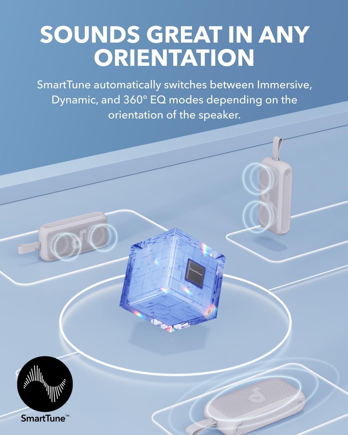 Soundcore Soundcore Motion 300 by Anker, Bluetooth Speaker, Wireless Hi-Res Portable Speaker, IPX7 Waterproof, BassUp, Bluetooth 5.3, 30W Stereo Sound, 13H Playtime for Home, Shower, Outdoor, and Travel - Blue