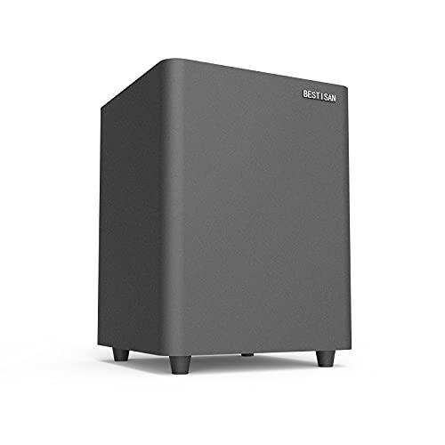 BESTISAN BESTISAN 6.5’’ Subwoofer, Powered Home Audio Sub woofer with Deep Bass in Compact Design, for Studio and Home Theater, Black,SW65C