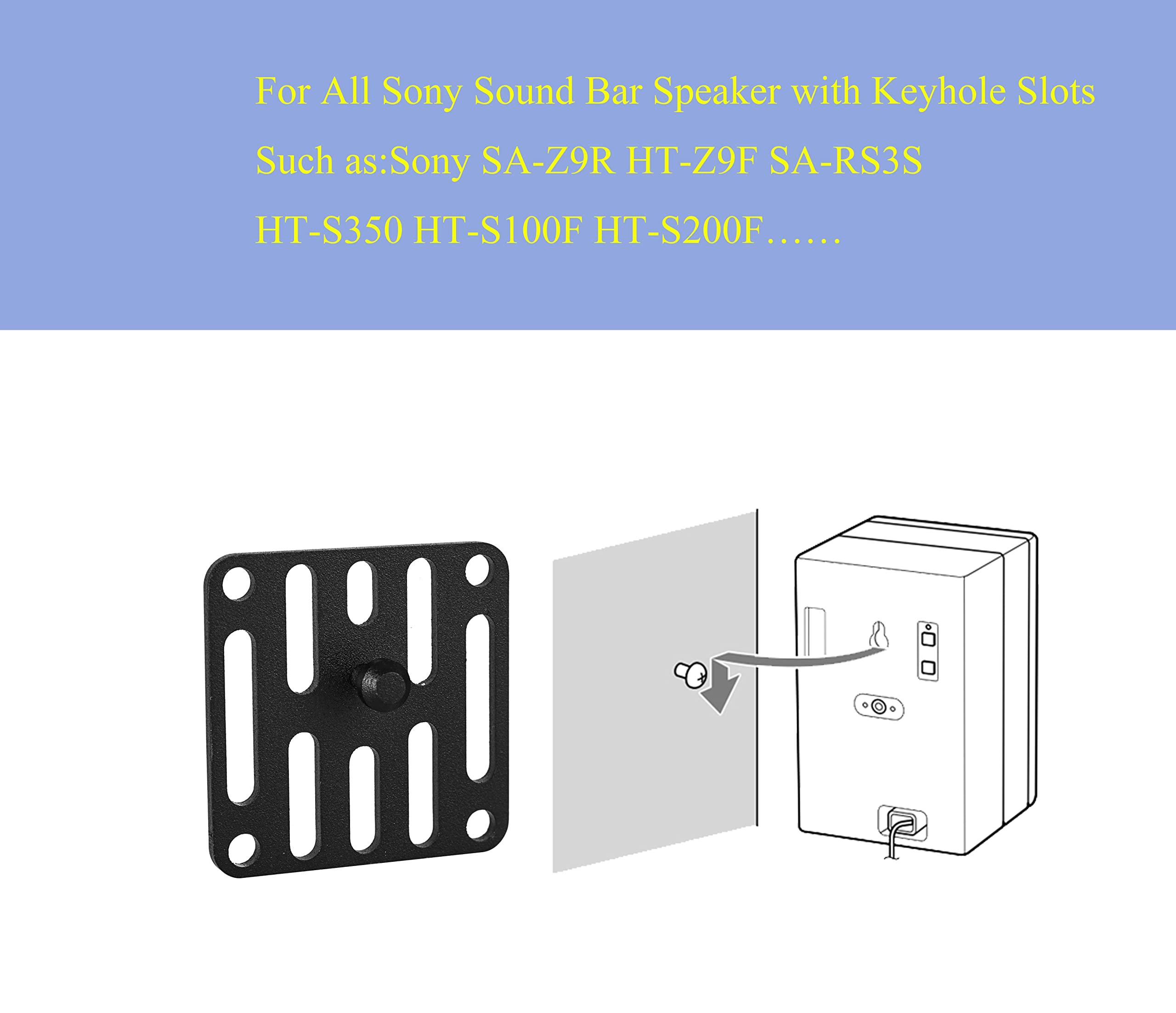 MONSIATUG MONSIATUG Wall Mount Brackets Sound Bar Mounting for Yamaha SR-C20A YAS-207 YAS-209 YAS-108 YAS-109 ATS-1080 Soundbar, for Sony SA-Z9R SA-RS3S Speaker, for Klipsch RP-500SA RP-140SA R-41SA Speakers