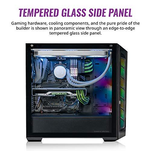 Cooler Master Cooler Master MasterBox MB520 ARGB - ATX PC Case with Tinted Front Panel, 3 x 120mm Pre-Installed Fans, Glass Side Panel, Flexible Air Flow Configurations - ARGB