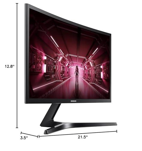 SAMSUNG SAMSUNG 24-Inch CRG5 144Hz Curved Gaming Monitor (LC24RG50FQNXZA) Computer Monitor, 1920 x 1080p Resolution, 4ms Response, FreeSync, Game Mode, HDMI
