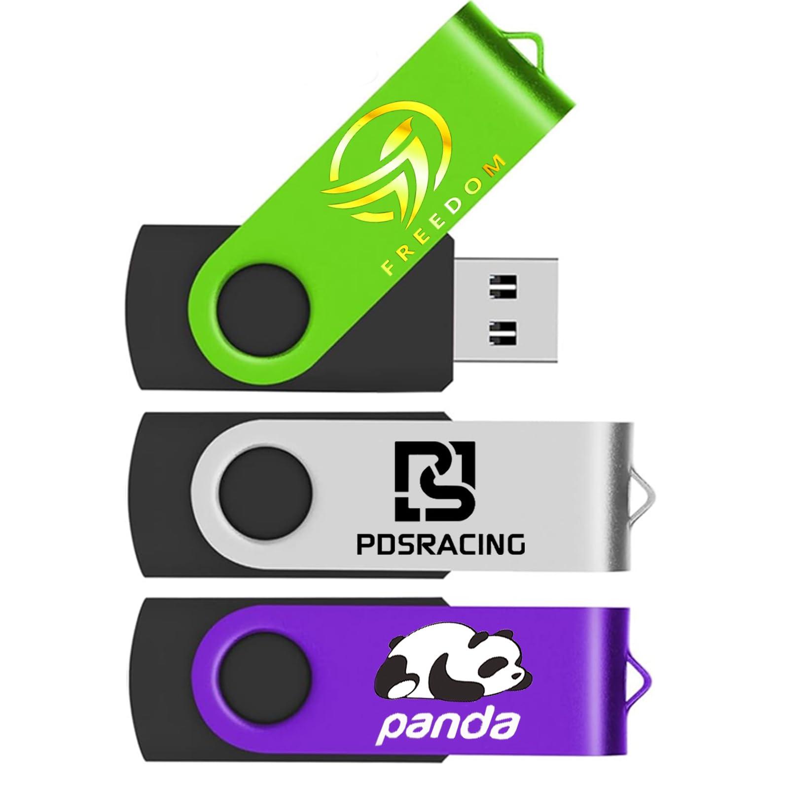 TATMOHIK Custom USB Flash Drive 16GB 200 Pack Promotional Product Customized USB Thumb Drive,Customizable USB Drive Personalized with Your Logo Bulk USB 3.0 Personalized USB Stick 200pcs Multiple Color Choice