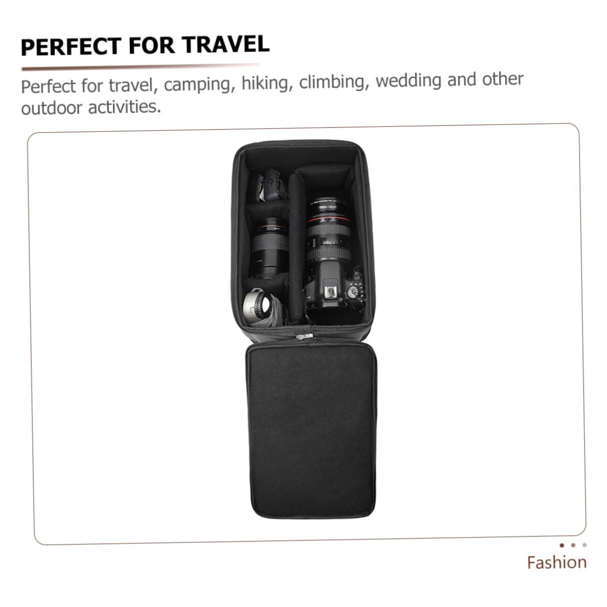 HOMOCONO HOMOCONO Combination Camera Bag Black Backpacks Portable Camera Bag Handbag Organizer Mochila Para Duffle Bag Backpack for Travel Camera Sling Bag Digital Camera Pouch Tote Bag Polyester