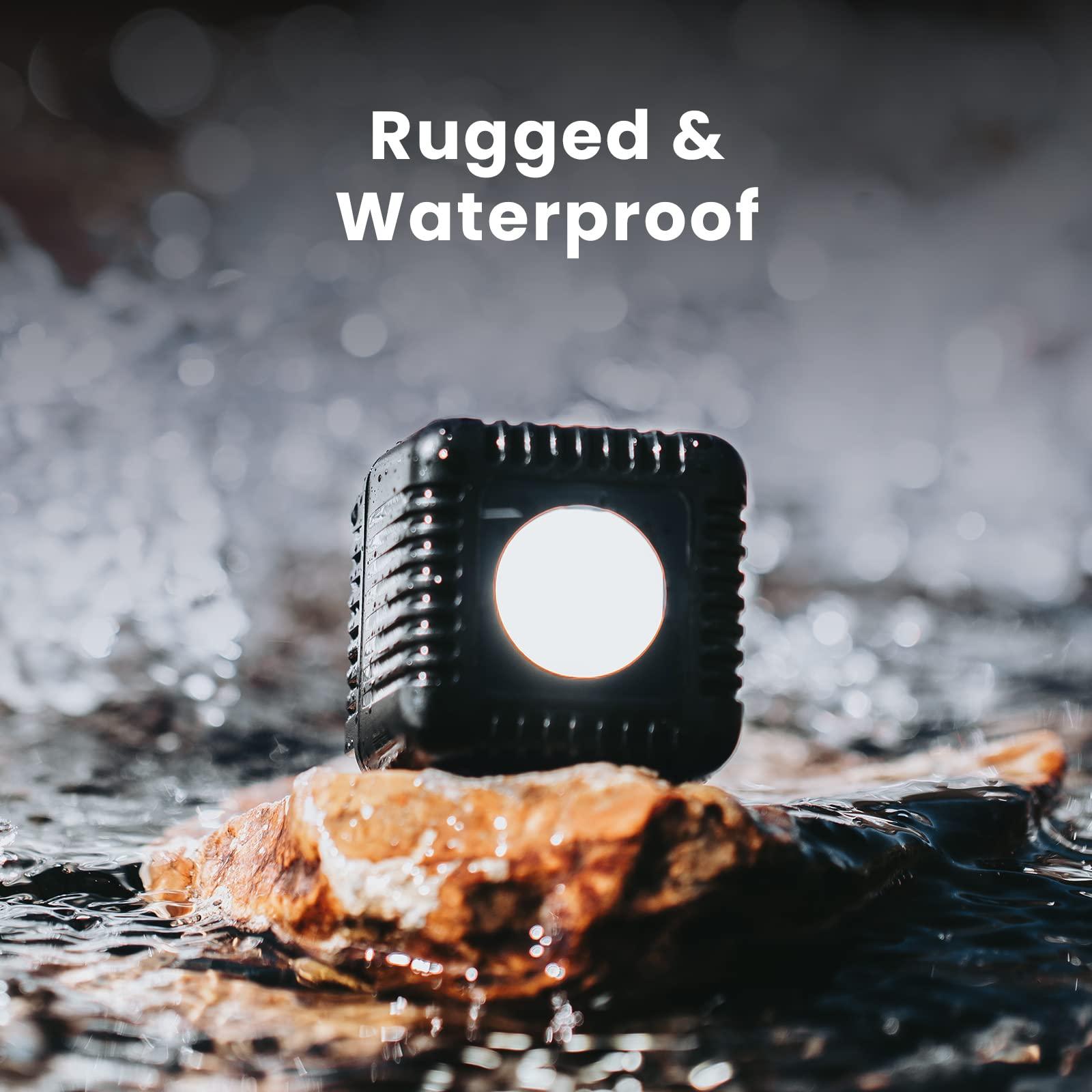 LUME CUBE Lume Cube 2.0 Portable App-Controlled Waterproof LED Cube Light with DSLR Shoe Mount | Waterproof, Adjustable Brightness, Indoor Studio & Outdoor Use, for Photo and Video