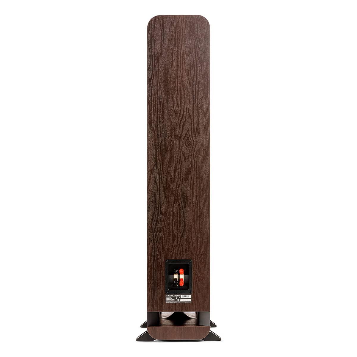 Polk Audio Polk Signature Elite ES60 Tower Speaker - Hi-Res Audio Certified, Dolby Atmos & DTS:X Compatible, 1\" Tweeter & Three 6.5\" Woofers, Power Port Technology for Effortless Bass, Contemporary Walnut