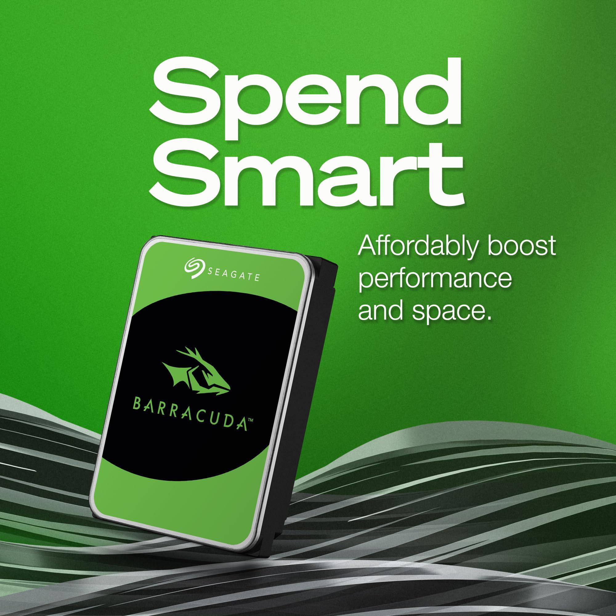 Seagate Seagate BarraCuda 2TB Internal Hard Drive HDD 3.5 Inch SATA 6Gb/s 7200 RPM 256MB Cache Frustration Free Packaging (ST2000DM008/ST2000DMZ08)