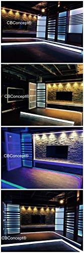 CBconcept CBConcept UL Listed, 164 Feet, 18000 Lumen, 4000K Soft White, Dimmable, 120V AC Flexible Flat LED Strip Rope Light, 3000 Units 3528 SMD LEDs, Indoor Outdoor Use, Accessories Included, Ready to use