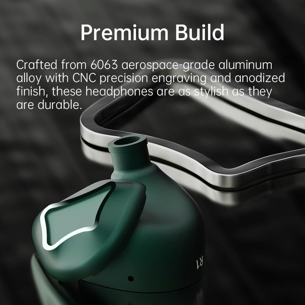 ARTTI ARTTI R1 in Ear Monitors Earphones, 3DD HiFi Bass Wired Earbuds Gaming IEM Headphones with Detachable 0.78mm 2pin Cable for Singer Musician Audiophile (no mic, 3.5mm)