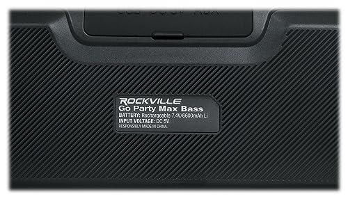 Rockville Rockville (2) GO Party MAX BASS Portable LED Bluetooth Speakers w/Wireless Link