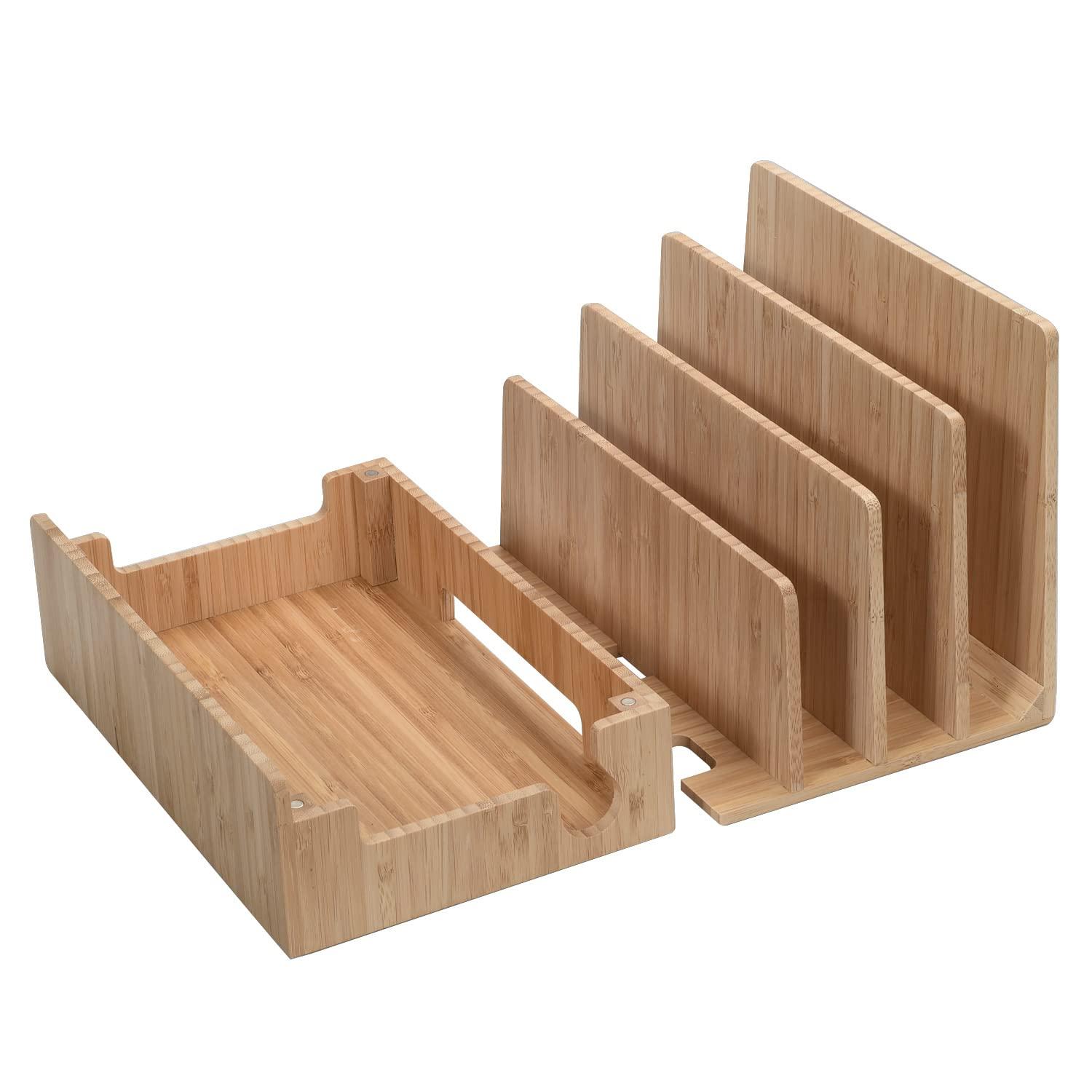 MobileVision MobileVision Bamboo Charging Station & Multi Device Organizer Slim Version for Smartphones, Tablets, and Laptops