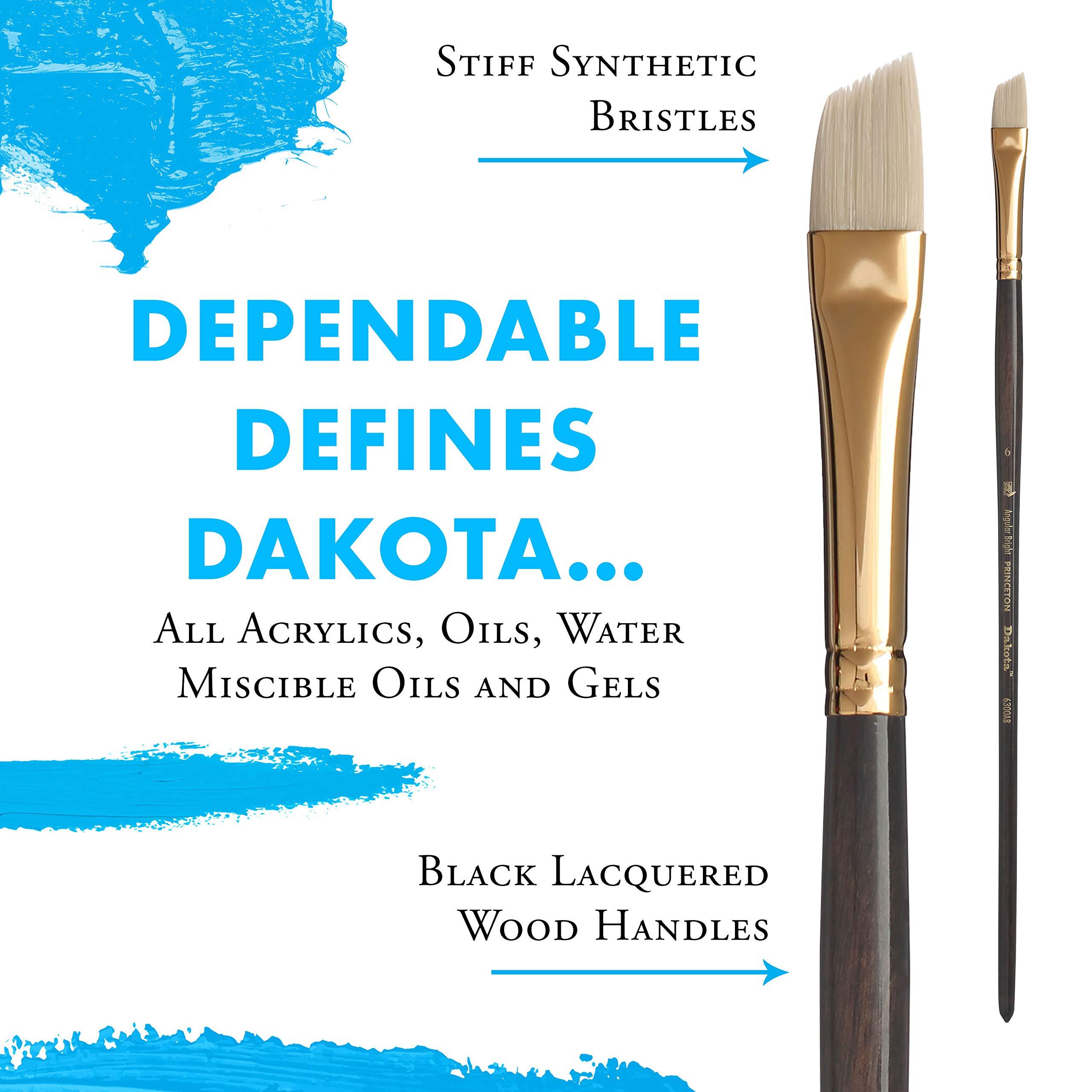 Princeton Princeton Dakota Paintbrush, Size 6, Dark Brown