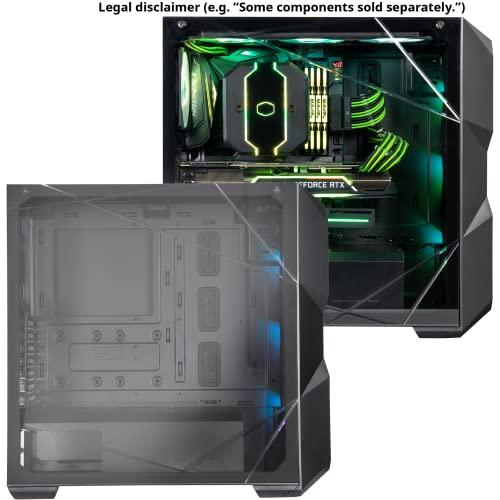 Cooler Master Cooler Master MasterBox TD500 Mesh Airflow ATX Mid-Tower with Polygonal Mesh Front Panel, Crystalline Tempered Glass, E-ATX up to 10.5", Three 120mm ARGB Lighting Fans