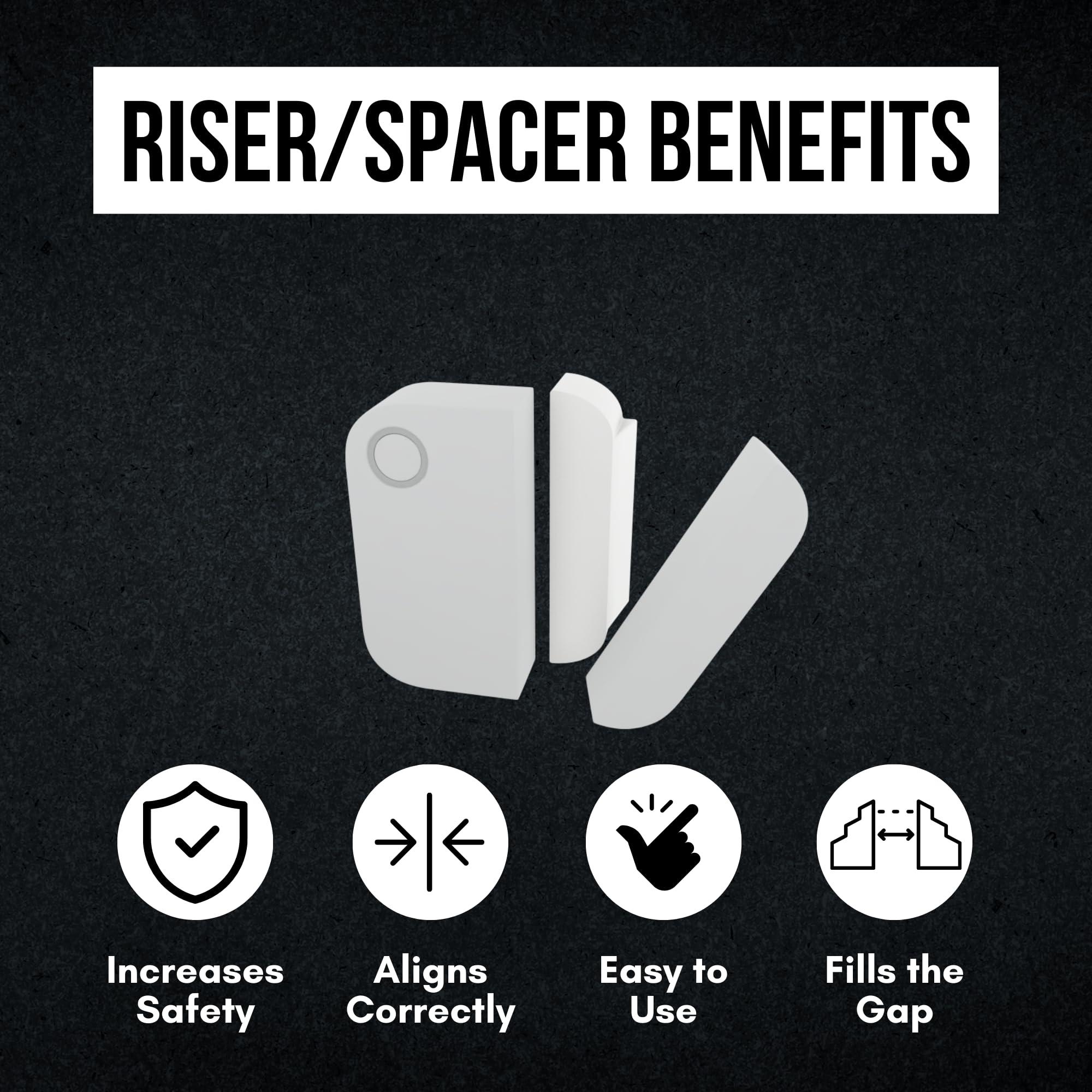 Security Sensor Spacers 2 Pack Sensor Riser for Ring Alarm Contact Sensor Entry Alarm System Self-Adhesive DIY Window & Door Security System Accessories (1-inch)