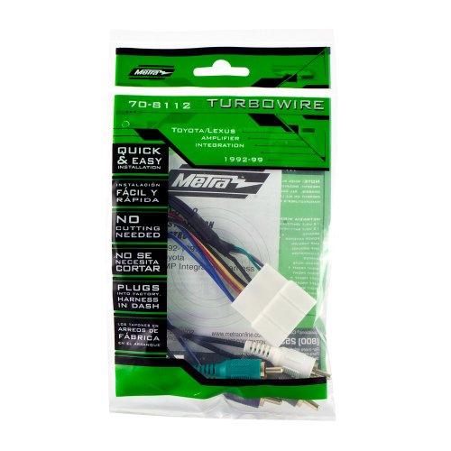 Metra Electronics Metra 70-8112 Radio Wiring Harness for Toyota Amp Integration 15 Pin