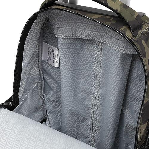 Travelers Club Travelers Club Rolling Backpack, Camo, 20 Inch with Laptop Compartment