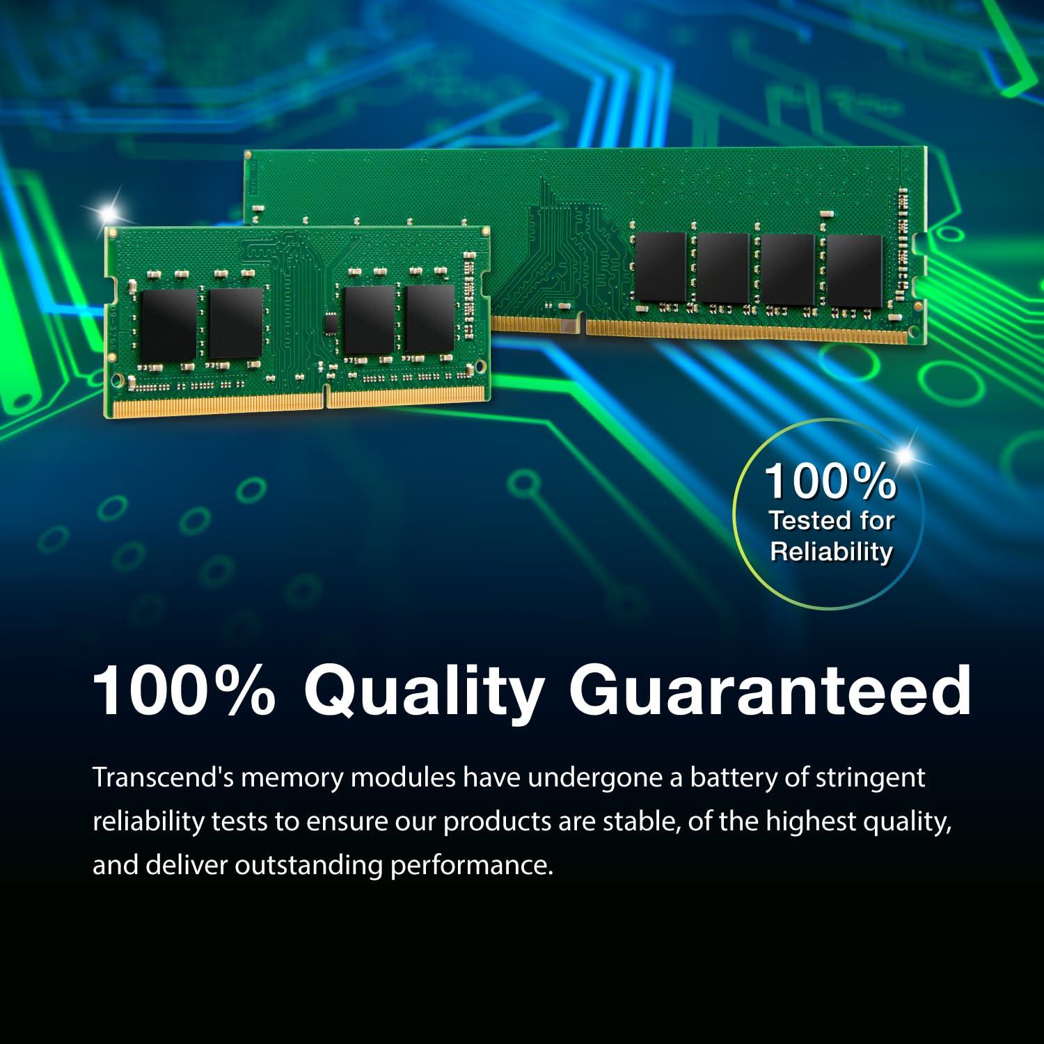 Transcend Transcend DDR4 DRAM Module (JetRam) U-DIMM 3200 Mbps 2Gx8 32GB (JM3200HLE-32G)