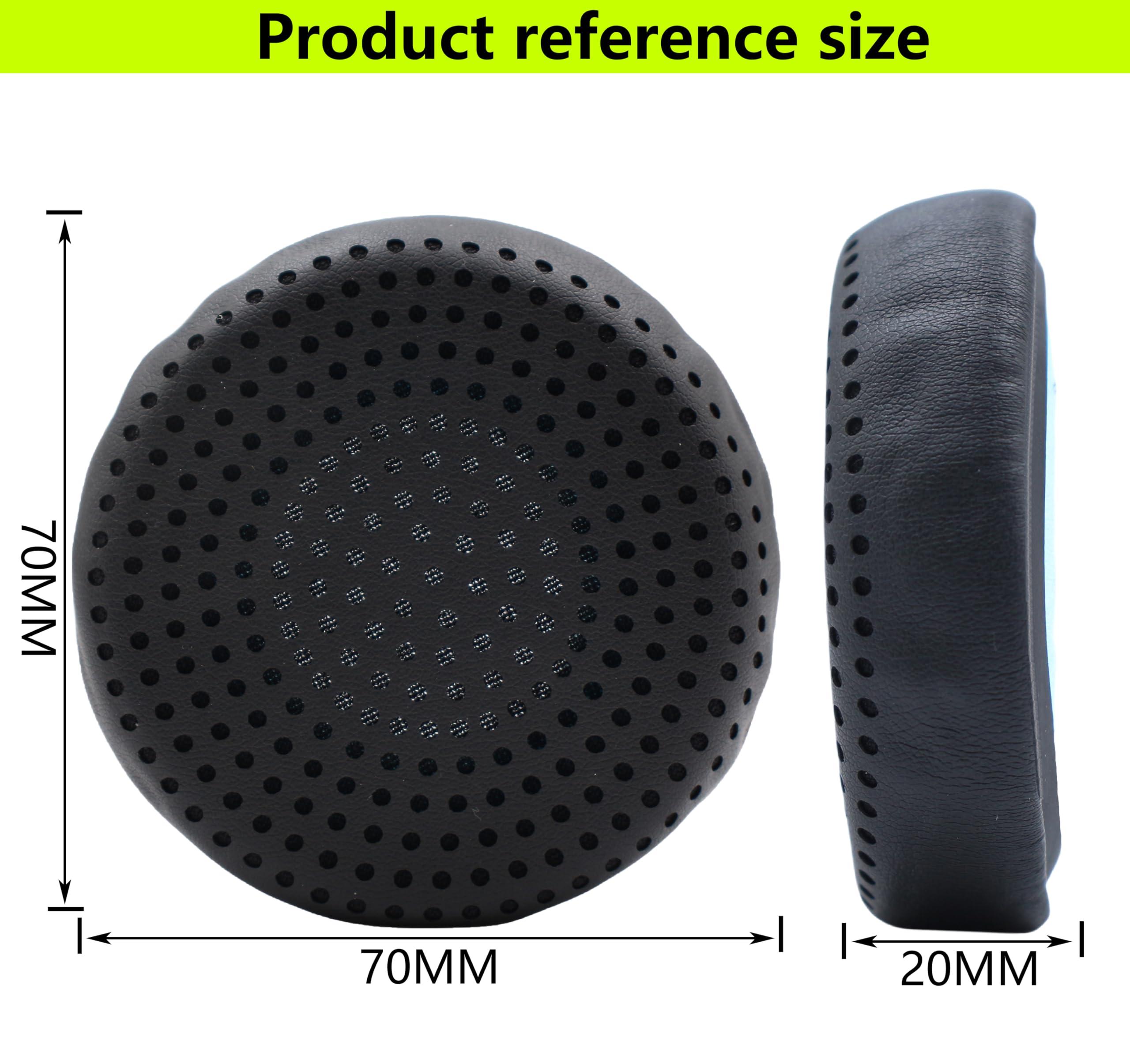AIKKAUK Grind Ear Pads Replacement Repair Accessories Porous Leather-Faced Ear Pads Compatible with Skullcandy Grind Wireless Earphones (Black)
