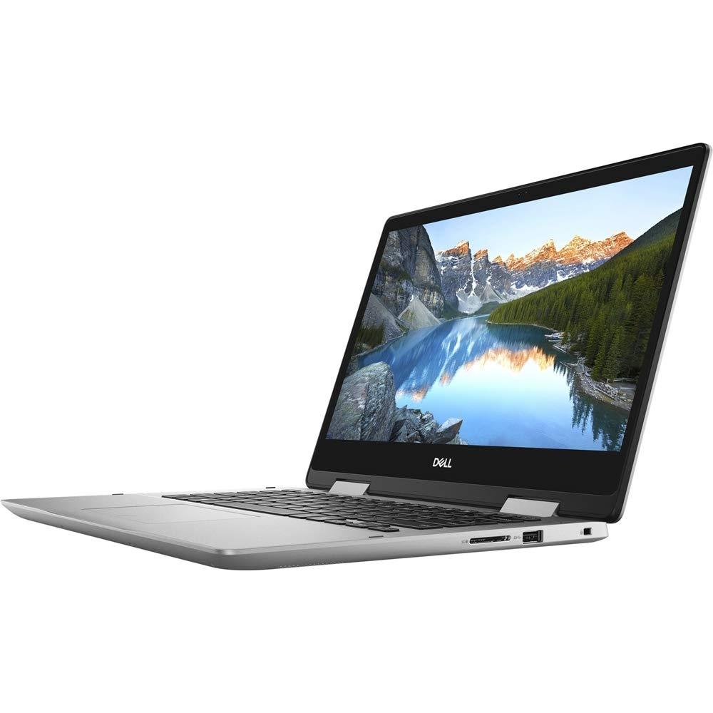 Dell Dell Inspiron 14\" 2-in-1 Laptop Core i7-8565U 8GB RAM 256GB SSD Silver - 8th Gen i7-8565U - Intel UHD Graphics 620 - in-Plane Switching Technology - Features Dell Cinema - Windows 10 Home