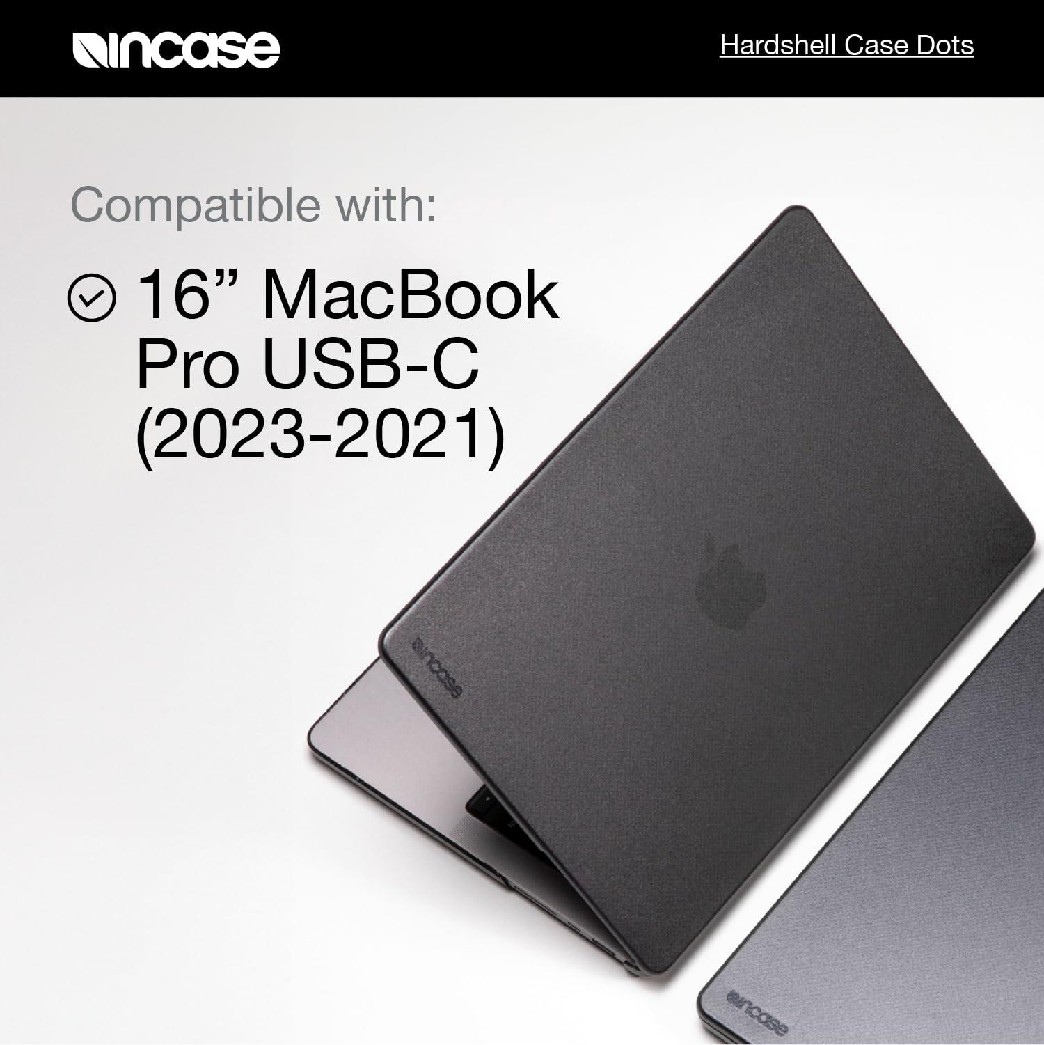 Incase Incase Dots Hardshell with Makrolon - MacBook Pro 16 inch Case - 2024, 2023, 2022, 2021, M4, M3, M2, M1 - MacBook Case, Laptop Cover, Protective Hard Shell, Scratch Resistant, Lightweight - Clear