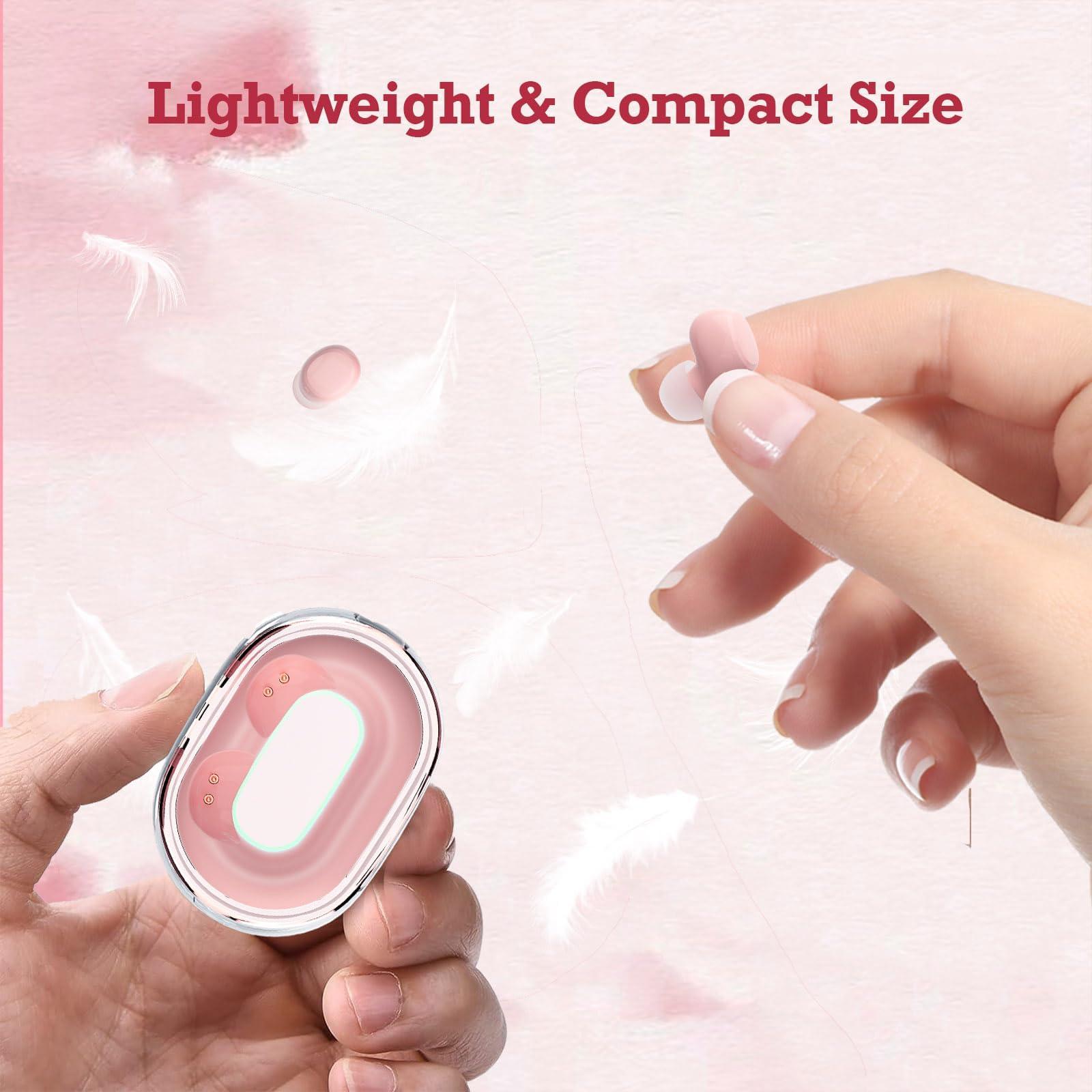 Xmenha Mini Wireless Bluetooth Earbuds for Small Ear Canals - Low Profile, Discreet, Sleep Micro Audfonos Invisibles