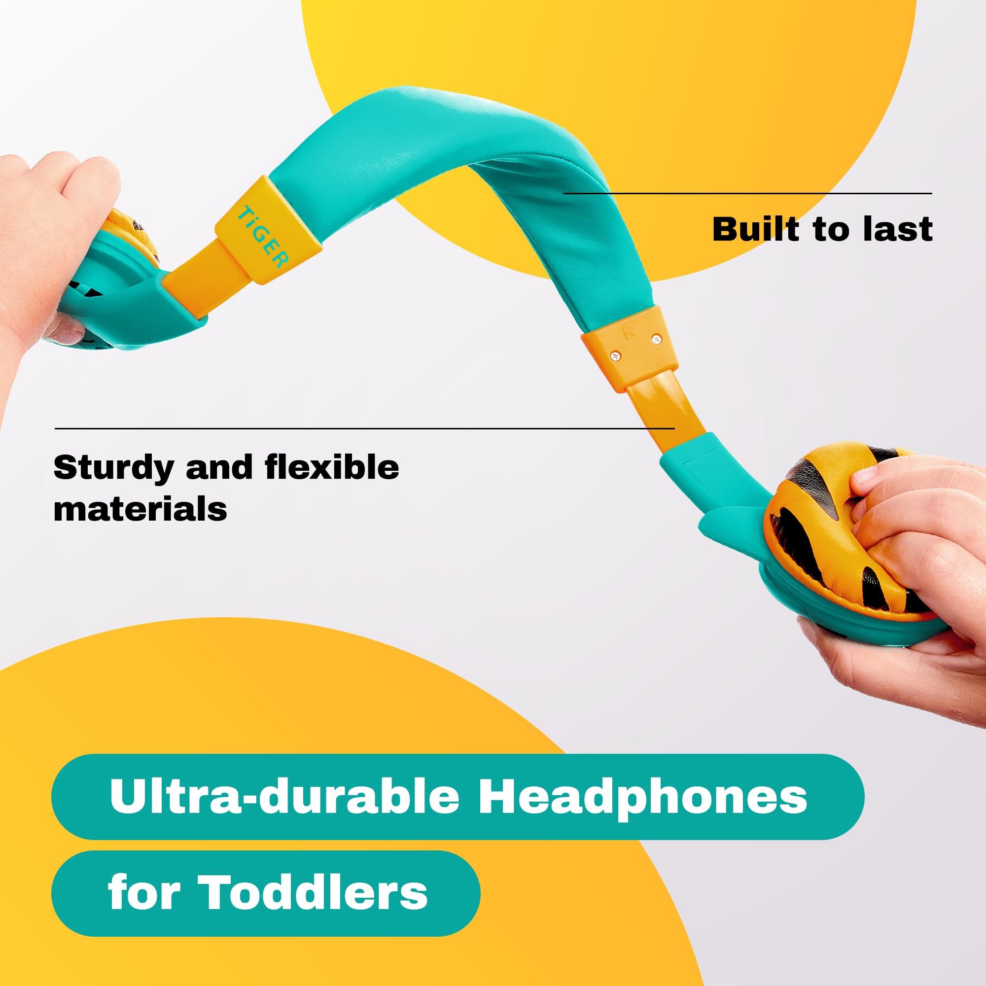 Kidrox Kidrox Wired Toddler Headphones for 1-7 Years Old 85dB Volume Limited Baby Headphones for Plane and Car Travel Children Headset for Airplane, iPad and Tablet, Kids Headphone with Cord for Children