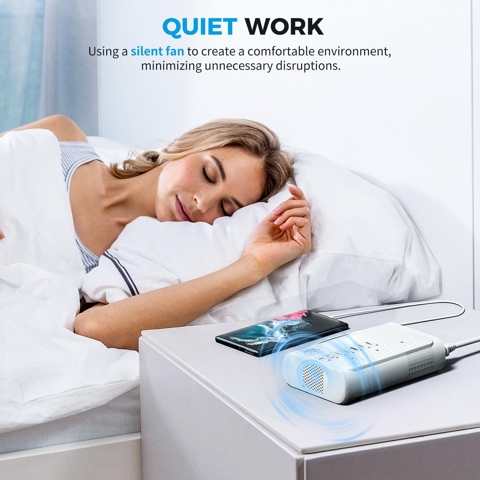 DOACE [Game-Changer] DOACE 500W Max 220V to 110V Converter, 50Hz to 60Hz Voltage Converter for European Travel, 100% Pure Sine Wave Voltage Converter US to Europe for CPAP Hair Straightener Laptop Phone