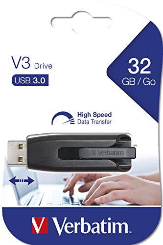 Verbatim Verbatim 32GB Store 'n' Go V3 USB 3.0 Flash Drive - Gray