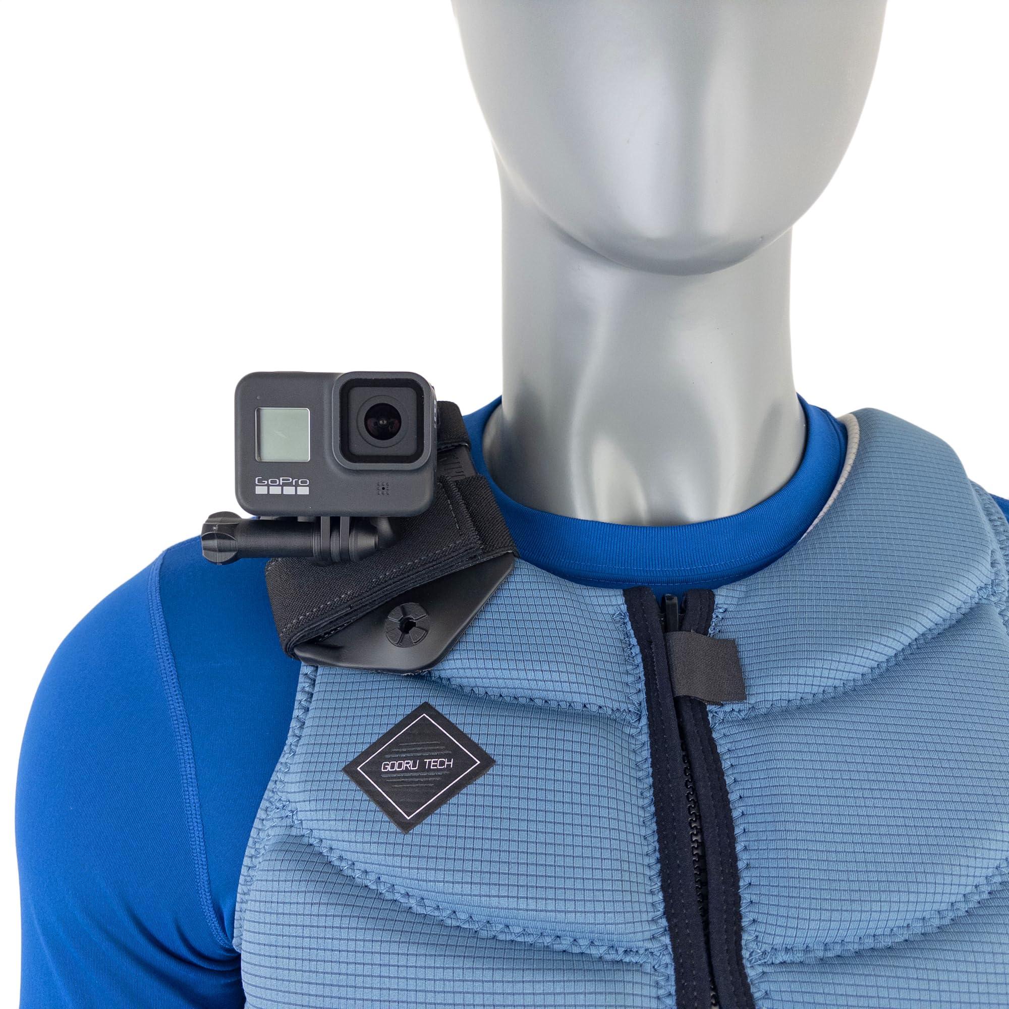 STUNTMAN STUNTMAN Vest Mount - for Non-Inflatable Life Vests, Tactical Vests and Other Gear with Wide Straps - Fits GoPro, DJI Osmo (Action 5 Pro, 4, 3, 2), Insta360 (Ace Pro, Ace, ONE RS, ONE R), and Others