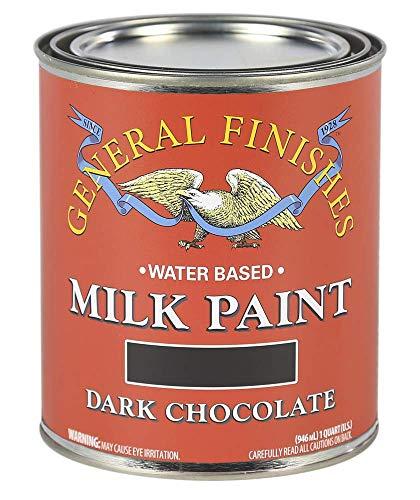 General Finishes General Finishes Water Based Milk Paint, 1 Quart, Dark Chocolate