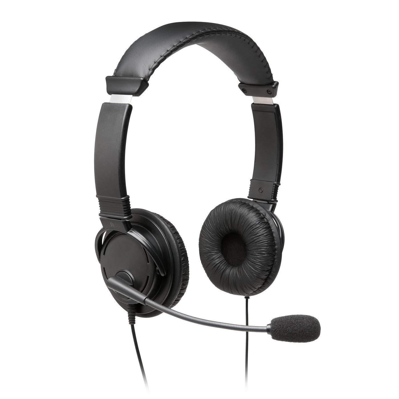 Kensington Kensington Hi-Fi Headphones with Microphone (K97603WW), Black, Universal, 3.5mm