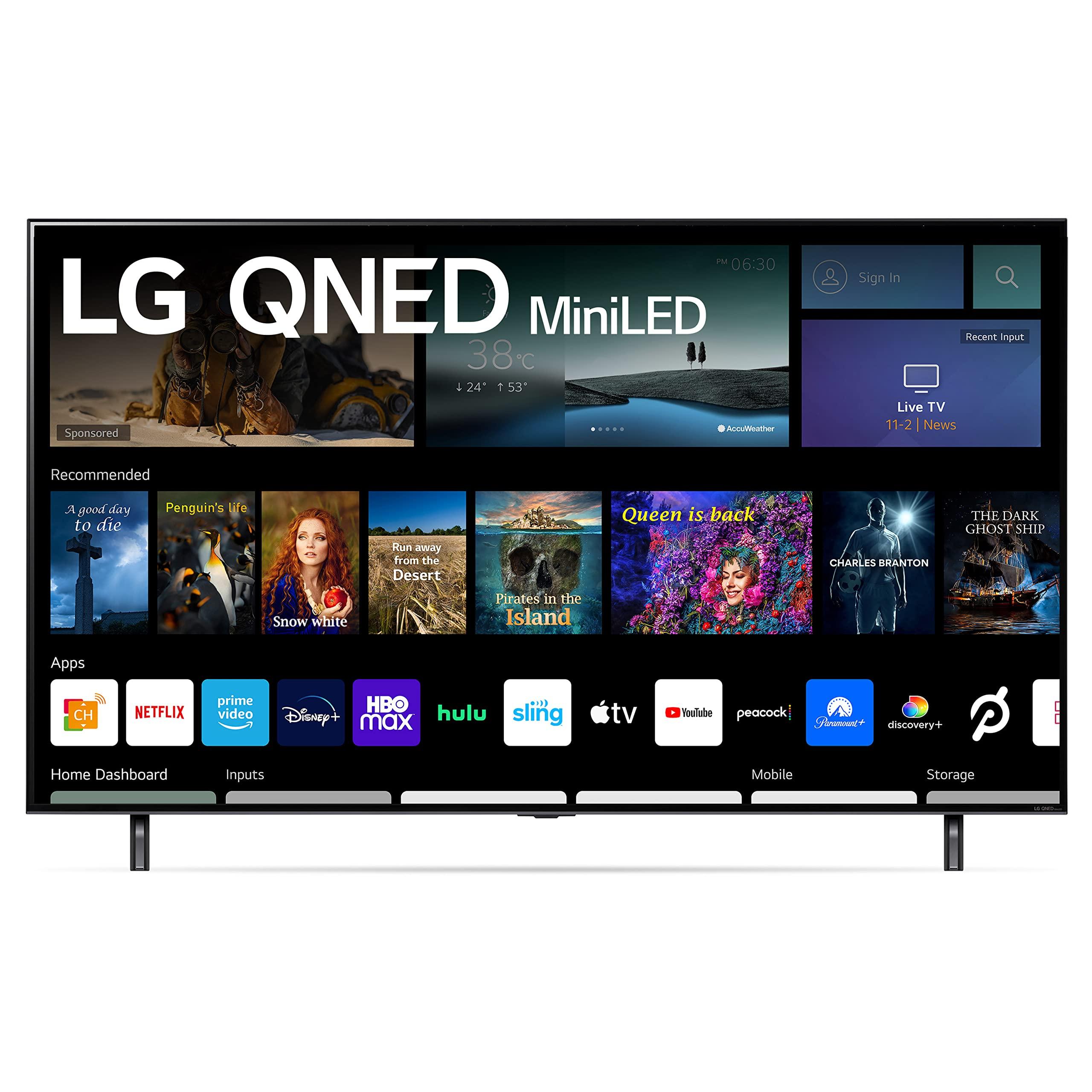 LG LG QNED85 Series 65-Inch Class QNED Mini-LED Smart TV 65QNED85UQA, 2022 - AI-Powered 4K TV, Alexa Built-In,Black