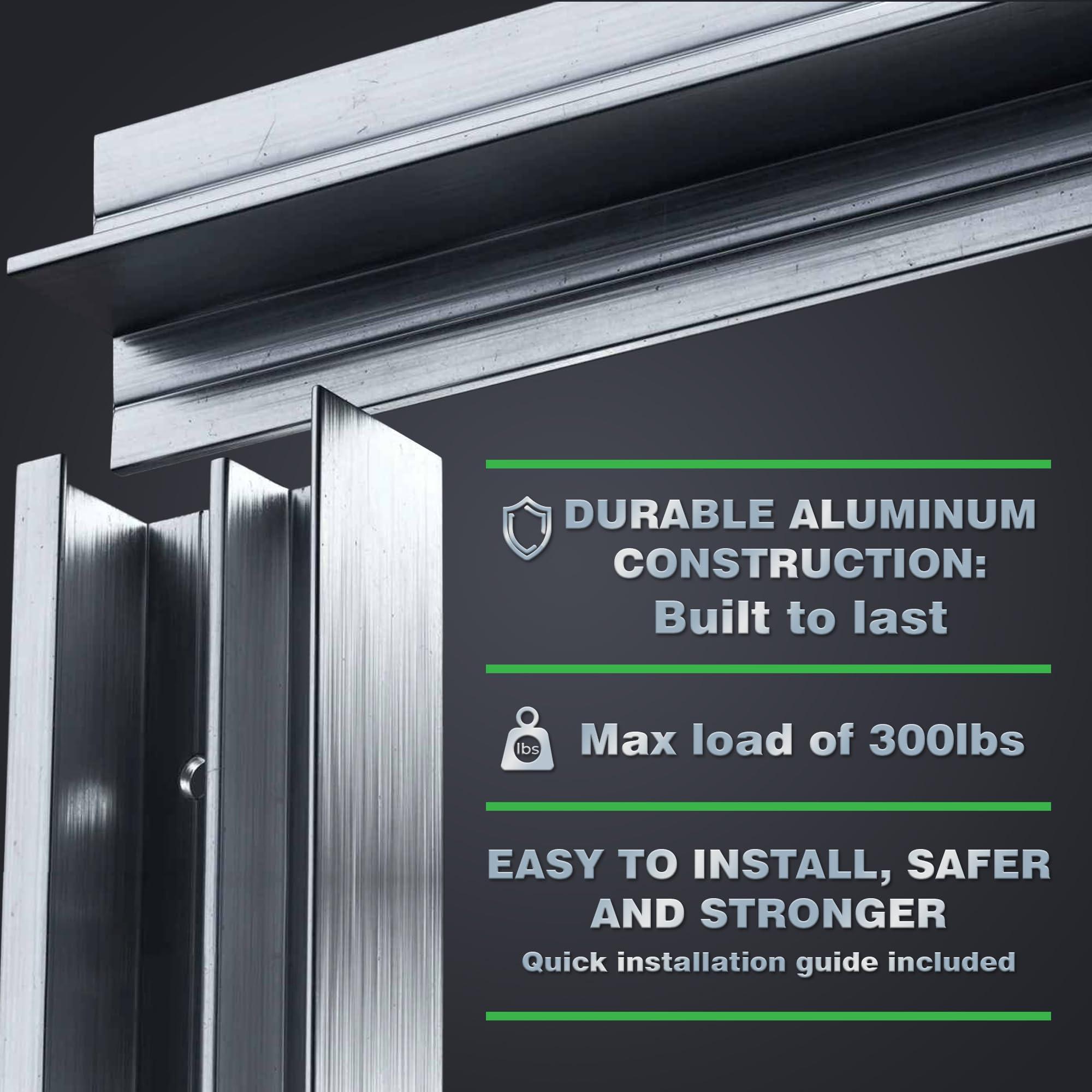 HOVR Hovr Solutions Classic 23.75 (2-Foot), Aluminum Floating Shelf Bracket System, 300LB Load Capacity, Hidden Support Bracket Up to 31 Shelf, 3-Pack