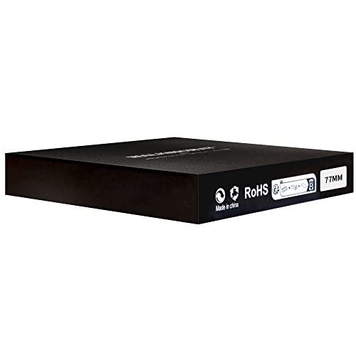 Walking Way WalkingWay 77mm Black Diffusion Filter 1/8 Pro Mist Camera Lens Filter Soft Dreamy Cinematic Effect Hazy Diffuser with Ultra Slim and Optical Glass for Portrait/Vlog/Photography/Video