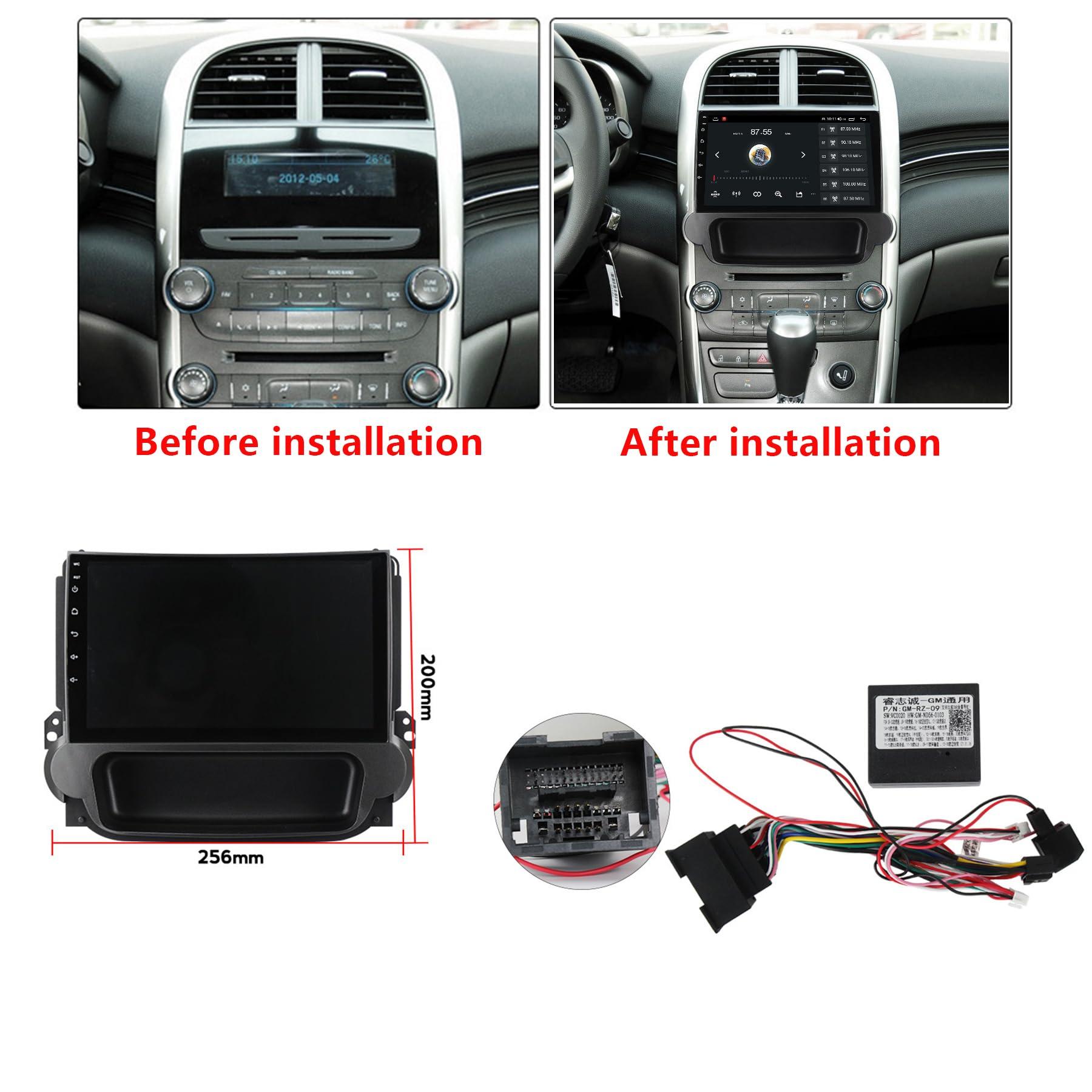 ADMLZQQ ADMLZQQ for Chevrolet Malibu 2012-2015 Car Stereo Radio Car-Play Android Auto,9 Inch Touch Screen 2 Din GPS Sat Navi Multimedia with Bluetooth 4G+Wifi+Backup Camera+SWC+Mirror Link,Y1 1+16g