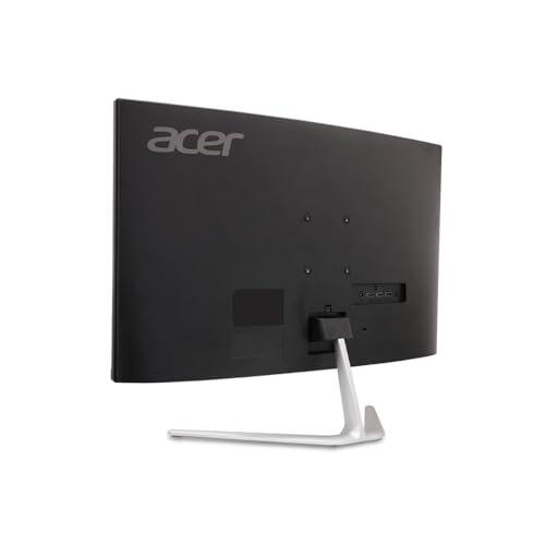 acer Acer 27" WQHD 2560 x 1440 1500R Curved PC Gaming Monitor | AMD FreeSync Premium | Up to 170Hz Refresh | 1ms VRB | VESA Mount | HDR10 | 1 x Display Port 1.2 & 2 x HDMI 2.0 | EDA270U Pbmiipx | Silver