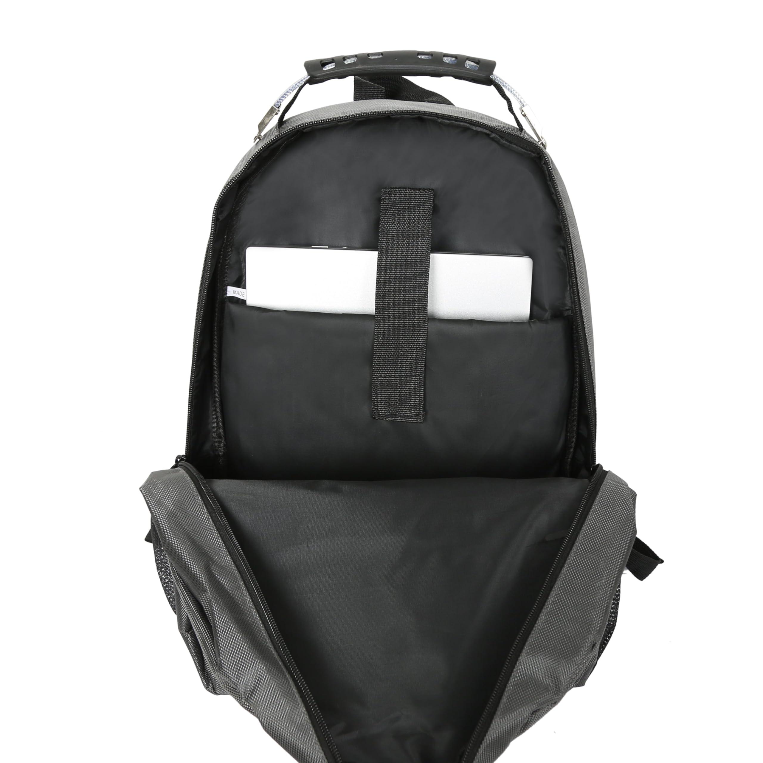 DUKAP DUKAP EMINENT 15.6 Inch Executive Laptop Backpack with Durable and Lightweight Fabrics, Travel Bag with Anti Theft Pockets and Padded, Grey