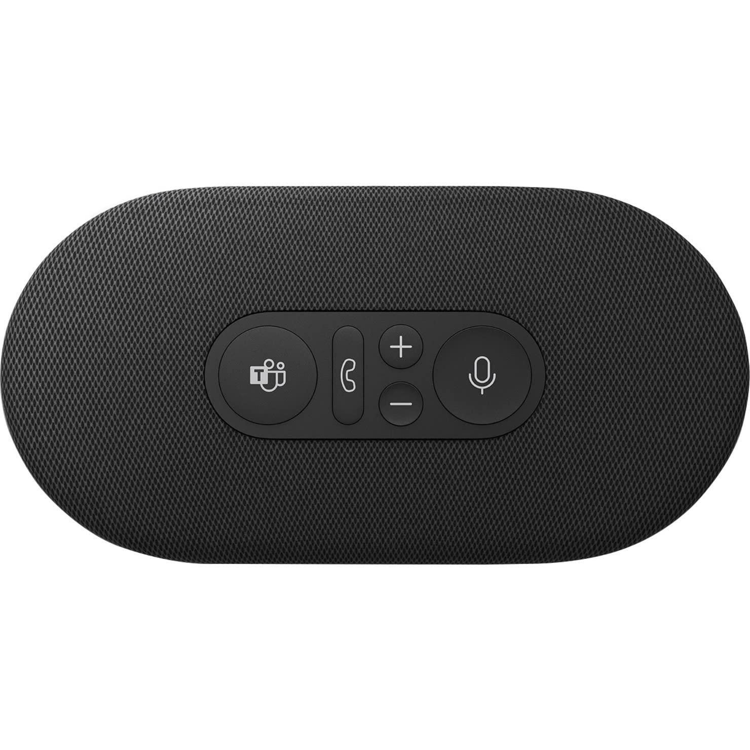 Microsoft Microsoft Modern USB-C Speaker, Certified for Microsoft Teams, 2- Way Compact Stereo Speaker, Call Controls, Noise Reducing Microphone. Wired USB-C Connection,Black