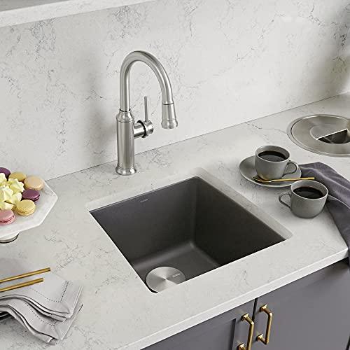 BLANCO BLANCO, Cinder 441475 PERFORMA SILGRANIT Undermount Bar Sink, 17.5" X 17"