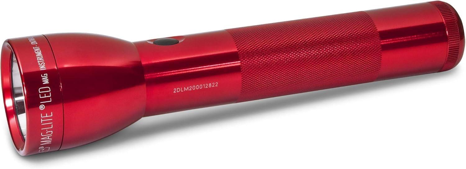 MagLite Maglite ML300L LED 2-Cell D Flashlight, Red