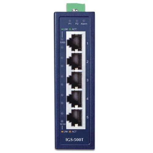 Planet Networking & Communication Planet IGS-500T 5-Port 10/100/1000T Gigabit Ethernet Switch