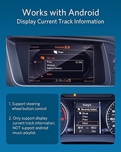 INVERY Airdual Bluetooth 5.0 aptX-HD Adapter Compatible for Audi MMI 3G AMI Music Interface,Audi Symphony,Audi Concert,VW MDI,Mercedes Media Interface