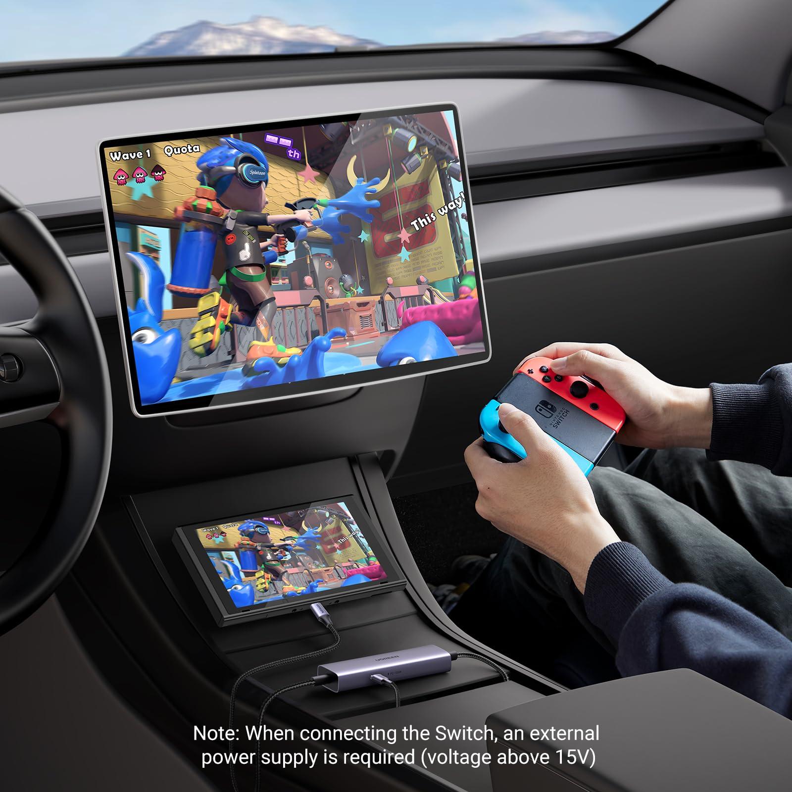 UGREEN UGREEN USB C Capture Card 1080P 60FPS 2K@30Hz Type C to USB-A/C Input Video Capture Card USB 3.0 Support 100W Fast Charge with Ultra-Low Latency for Gaming, Streaming, Compatible with Switch, iPad