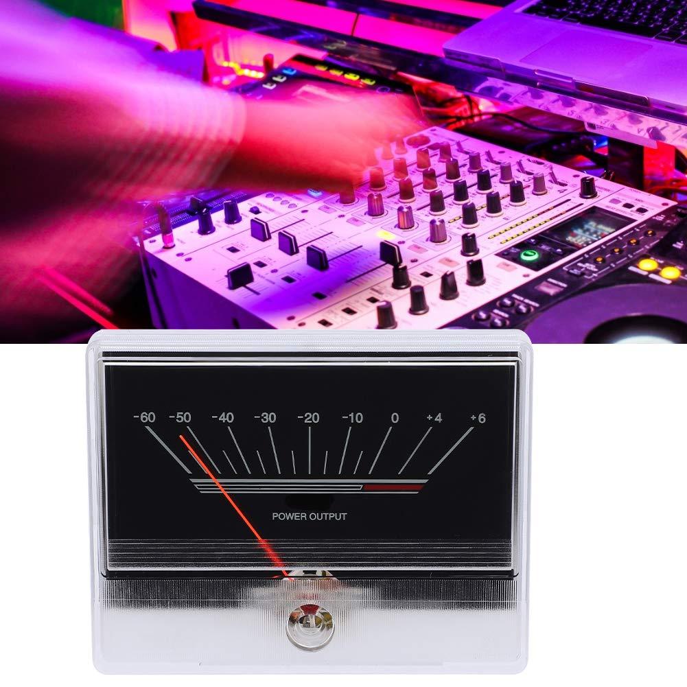 Shanrya VU Audio Meter, Stable Performance Mini VU Meter Audio Power Amplifiers Long Service Life with Blue Words Backlight for DIY Home Audio, Car Audio Transform