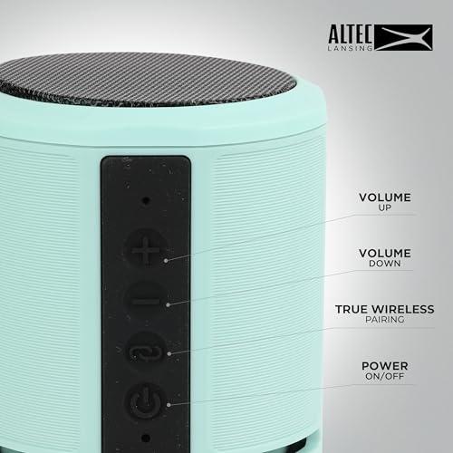 Altec Lansing Altec Lansing HydraOrbit - Waterproof Bluetooth Speaker, Lightweight & Portable Speaker for Travel & Outdoor Use, Mint