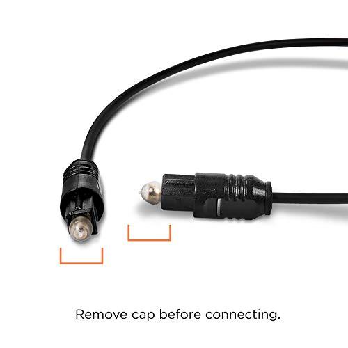THE CIMPLE CO THE CIMPLE CO Digital Optical Audio Cable - Premium Toslink Fiber Optic Audio Cables with Gold Plated Connectors - Ultra Thin Jacket, Micro Cable - Extra Flexible, Long Life Jacket - 12 Feet