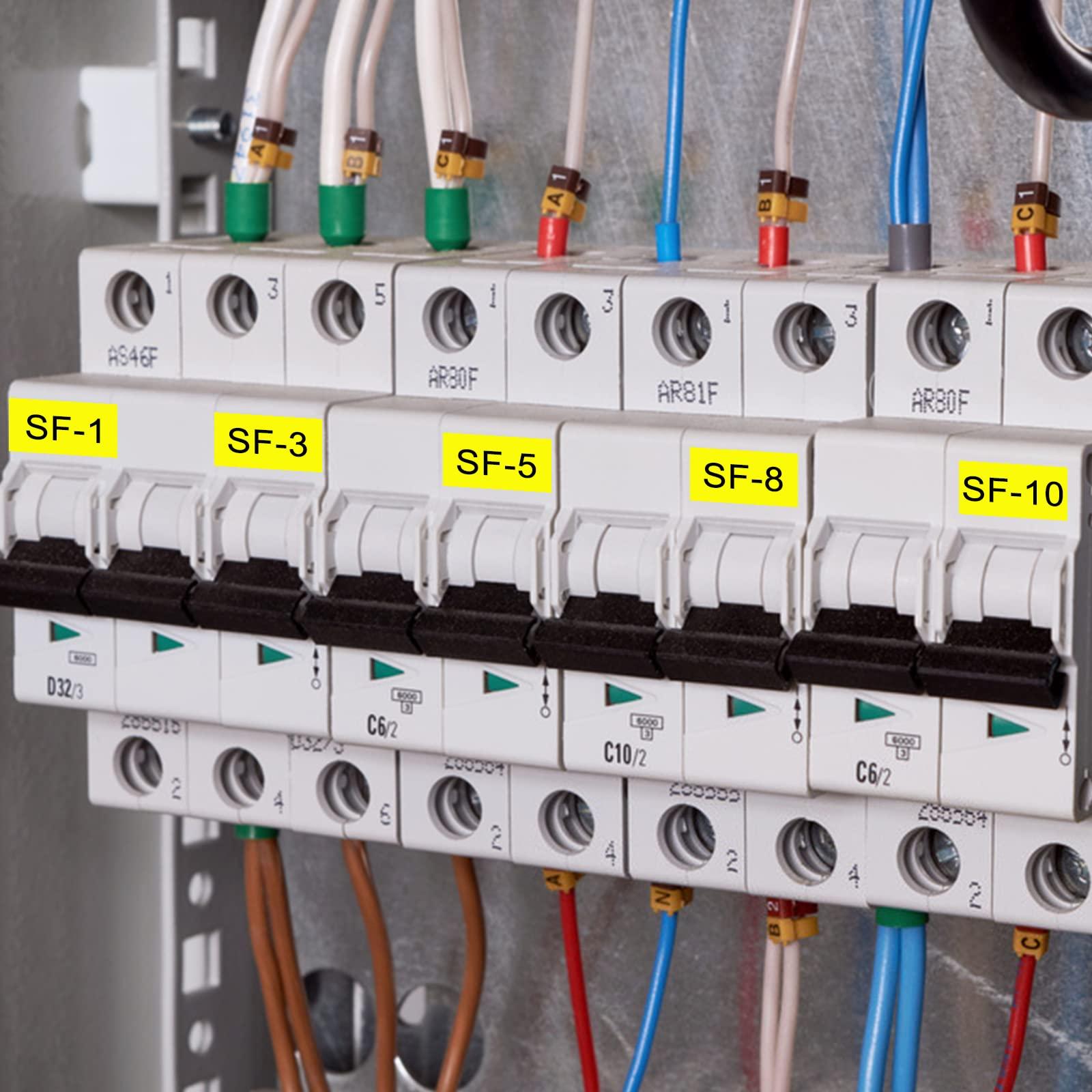 USUPERINK USUPERINK 8 Pack Compatible for Dymo Label Maker Tape Rhino 1868772 3/4\'\' 19mm x 7m Black on Yellow All-Purpose Vinyl Label Tape for XTL-300 XTL-500 Label Printer