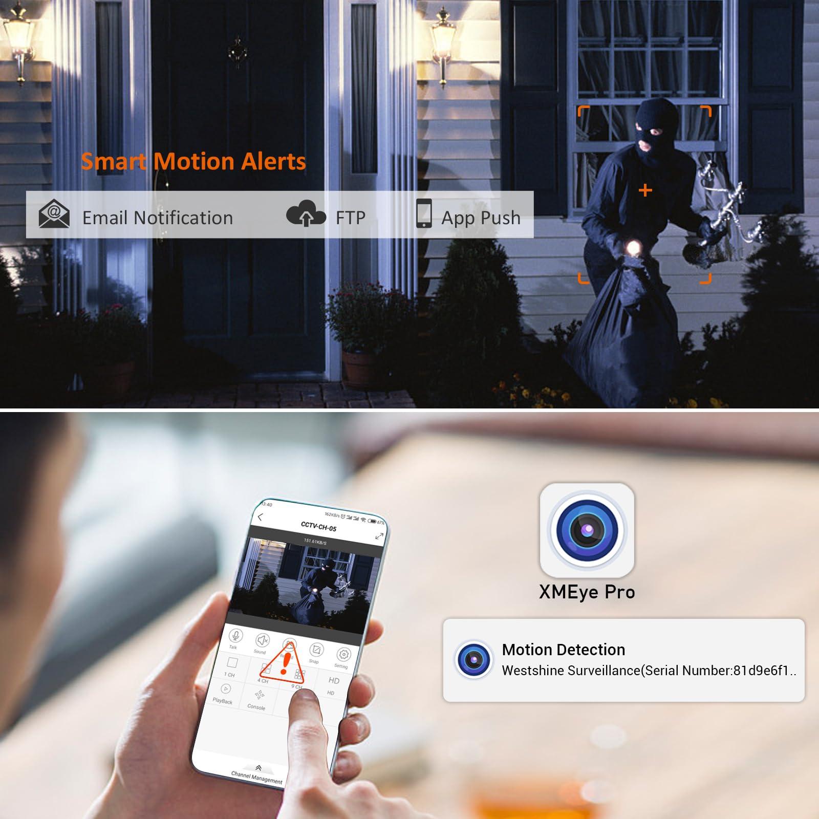 WESTSHINE Westshine 4K NVR 16-Channel Surveillance Network Video Recorder, 16CH 4K/5MP/4MP/3MP/1080P NVR for Home Security CCTV System, Supports up to 16 x 4K IP Cameras, P2P Remote View(Hard Disk Not Included)